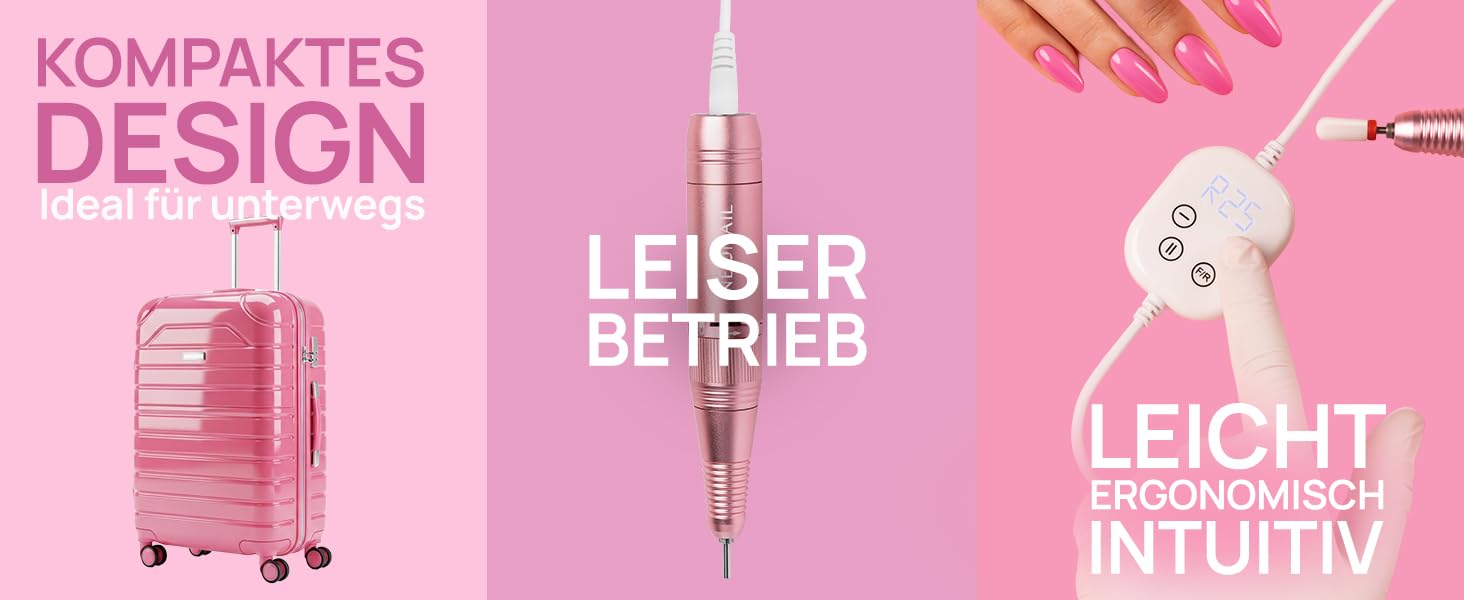 Електричний апарат для манікюру та педикюру NÉONAIL Mini USB Nail Drill 12W — професійний фрезер для нарощених нігтів та видалення мозолів