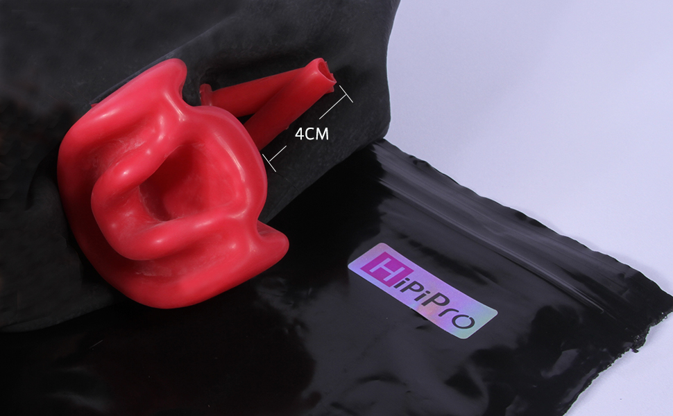 Маска для голови Hipipro Latex, доросла, повна маска з фіксатором для носа та рота