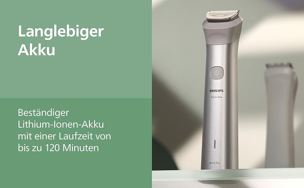 Універсальний тример Philips Multigroom Series 5000 MG5918/15 10-в-1 для бороди, волосся та тіла, самозагострювальні металеві леза, 11 налаштувань довжини (0,5–16 мм)