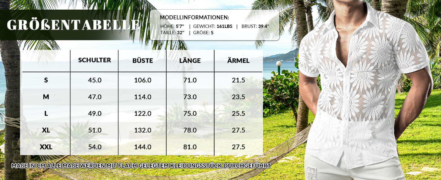 Чоловіча сорочка JOGAL з мереживом, чорна, літня, коротка, вільний крій
