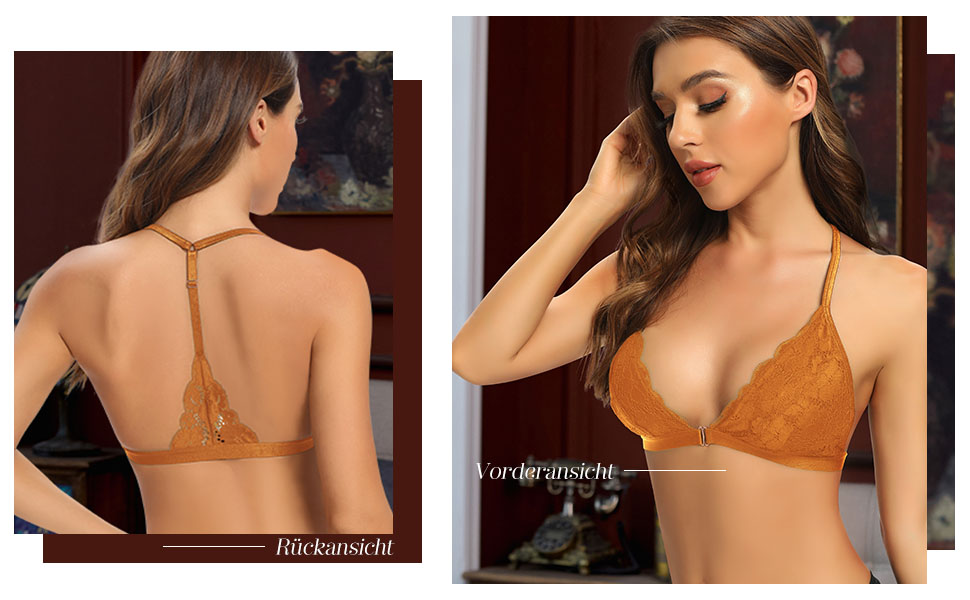 Шекіні: Безкаркашний бюстгальтер без бретелів з застібкою спереду, мереживний бра, трикутник, бюстгальтер з підкладкою, сексуальний топ-кроп, білий, XS