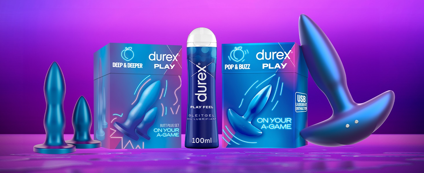 Анальний вібратор Durex Pop & Buzz - 7 режимів, USB-зарядка, вологостійкий, для жінок, чоловіків та пар