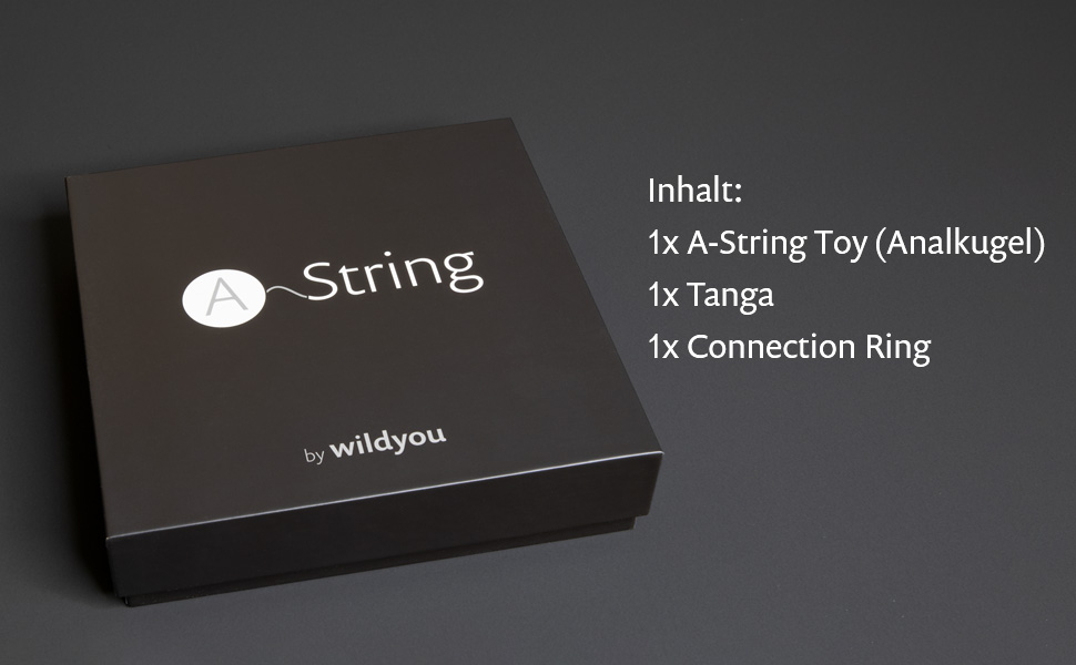 WILDYOU A-String Kilian Plug Tanga XL Чорний - сексуальна білизна для дорослих