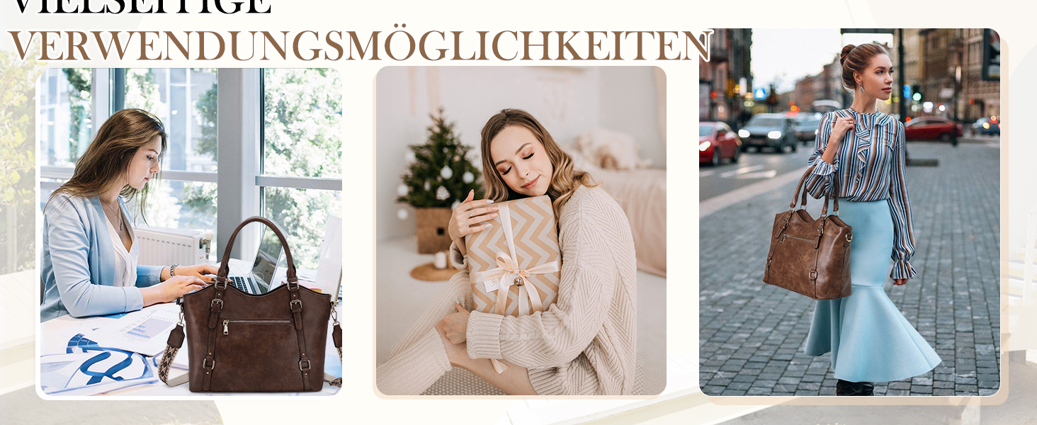 Жіноча сумка-хобо Chase Chic з екошкіри, стильна сумка через плече з широким гітарним ременем, коричнева