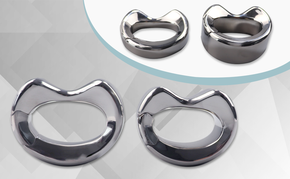 Кільце для статевого члена, нержавіюча сталь, для чоловіків, велике, срібне
