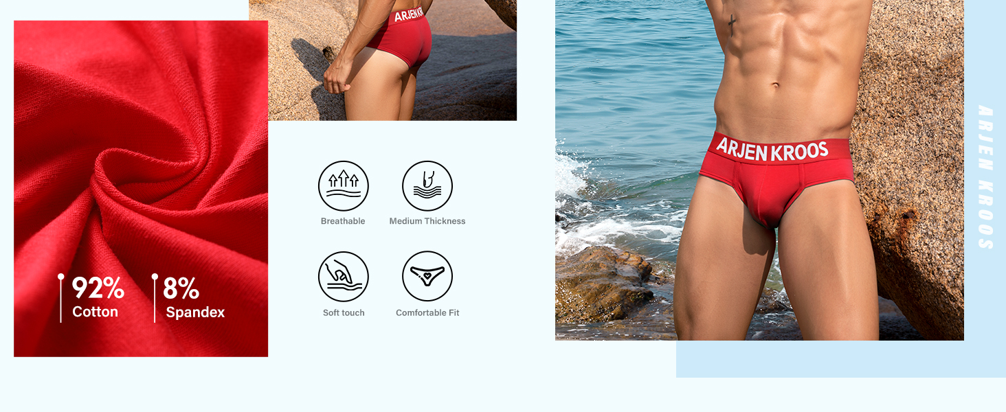 Труси чоловічі Herren Slip, бавовна, 6 шт. у наборі, кольорові (Kevin Herren)