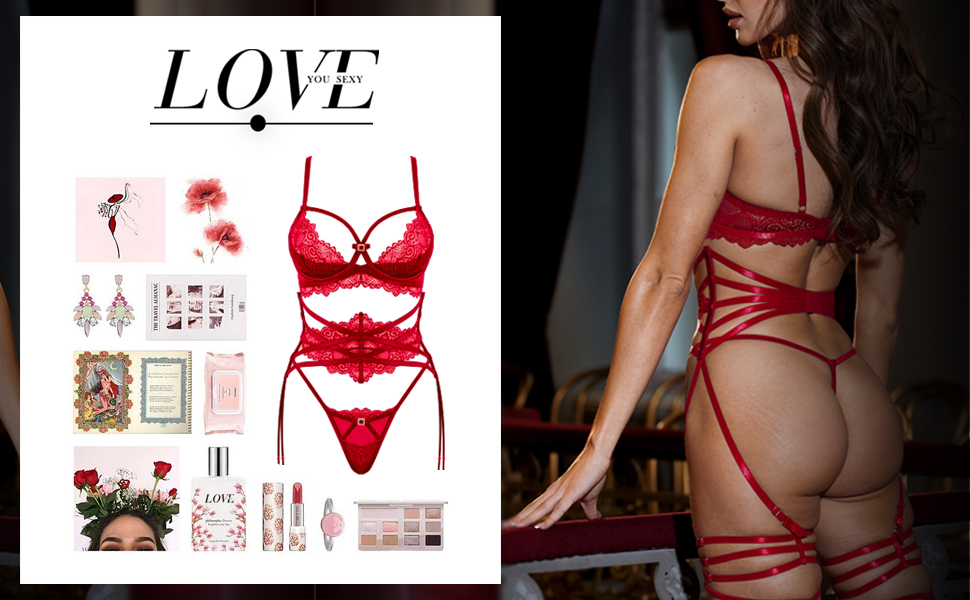 Сексуальний жіночий комплект спідньої білизни з мережива: бюстгальтер, трусики та пояс, колір нічний синій, розмір 75B