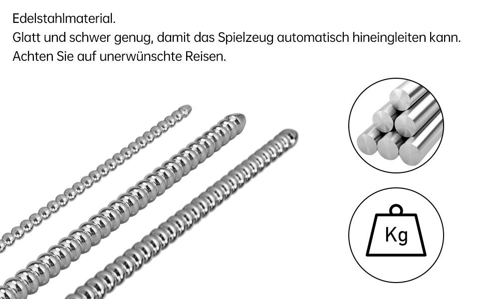 Набір розширювачів уретри з нержавіючої сталі Roluck для чоловіків (3 шт.)
