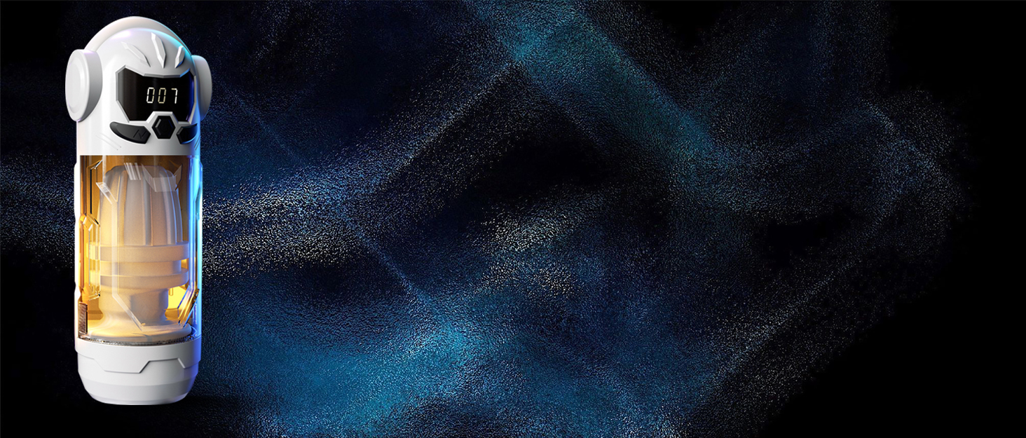 Електричний мастурбатор для чоловіків з 9 телескопічними секціями, 9 вібраційними режимами та 4 режимами всмоктування. Мастурбатор-насос, іграшка для дорослих.