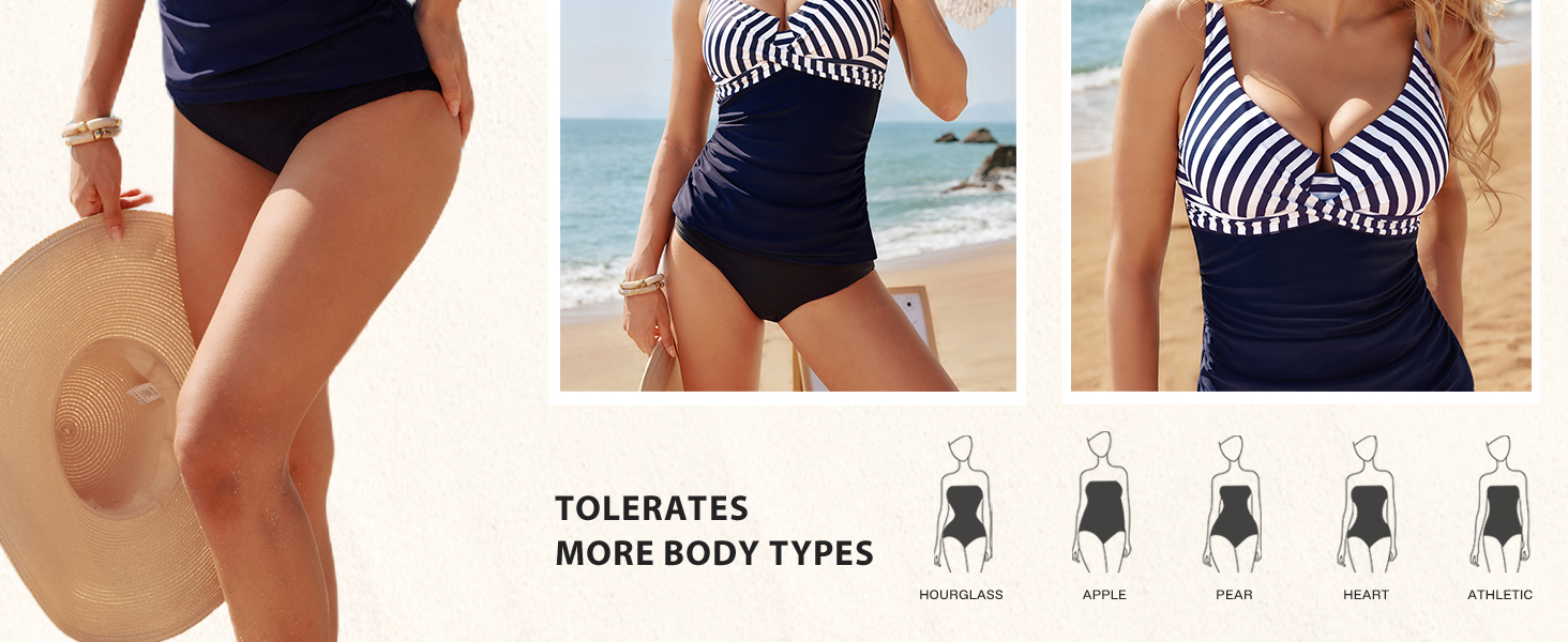 Топ для купальника Tankini Hanna Nikole з животом, зав'язками на грудях, V-подібним вирізом та принтом леопарда, S