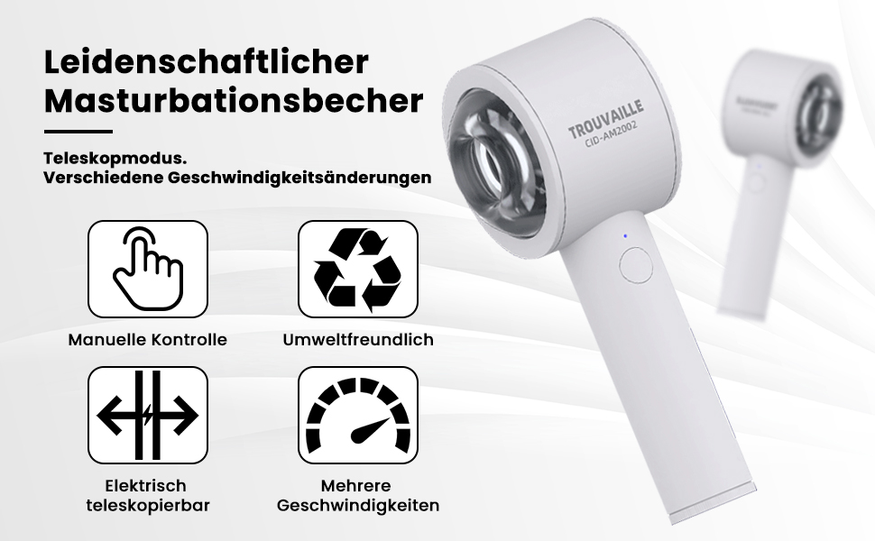 Вібратор для чоловіків ZWFUN, ручний, 6 режимів, електричний мастурбатор, чаша T-подібної форми, автоматичне затягування, ротаційний, для мастурбації, Blowjob Stroker