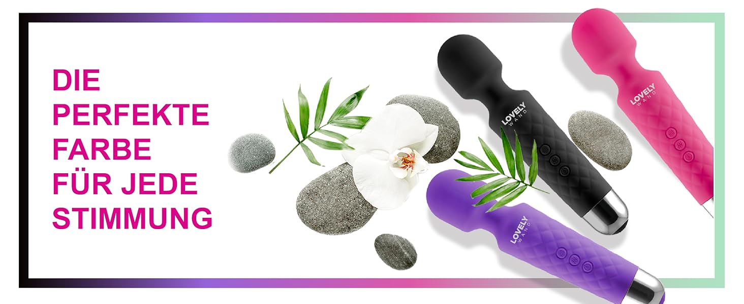 Вібратор для жінок Lovely Wand - бездротовий, водонепроникний, 20 режимів вібрації, акумуляторний