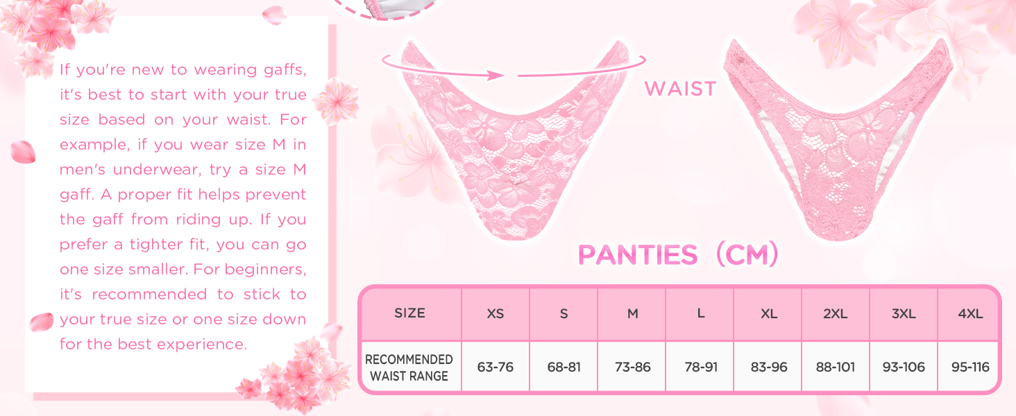 Танга LittleForBig Uniex Hipter lip Meh Blume для трансгендерів (Рожевий, 4XL)