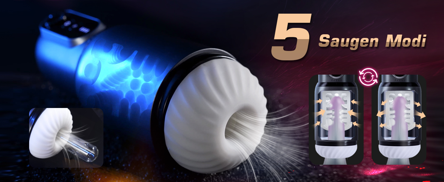 Електричний мастурбатор для чоловіків з телескопічною конструкцією, 5 режимів, вібрація, секс-іграшка