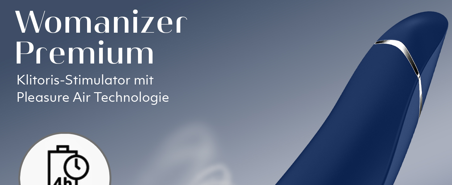 Womanizer Premium: вібратор для клітора з ефектом тиску | Інтимна іграшка для жінок | Чорний