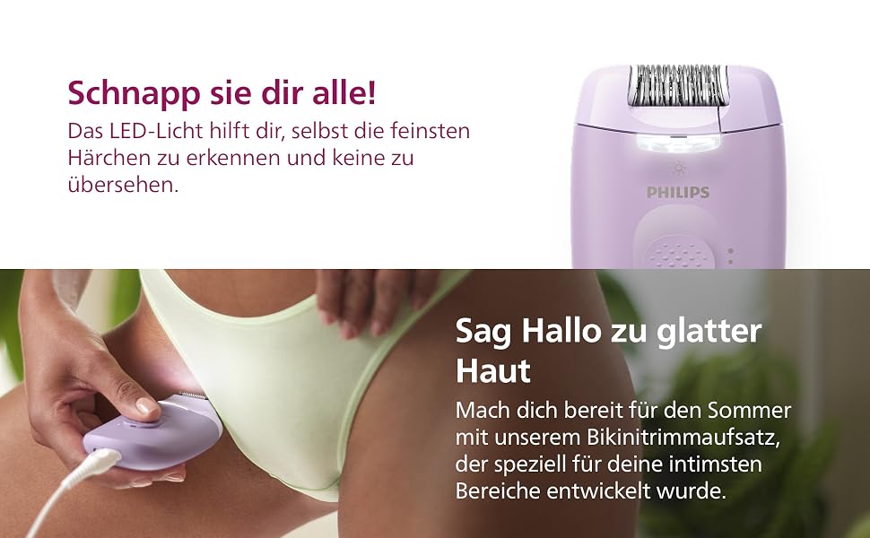 Епілятор Philips Series 2000 BHB876/00 мережевий, пристрій для видалення волосся, чорний