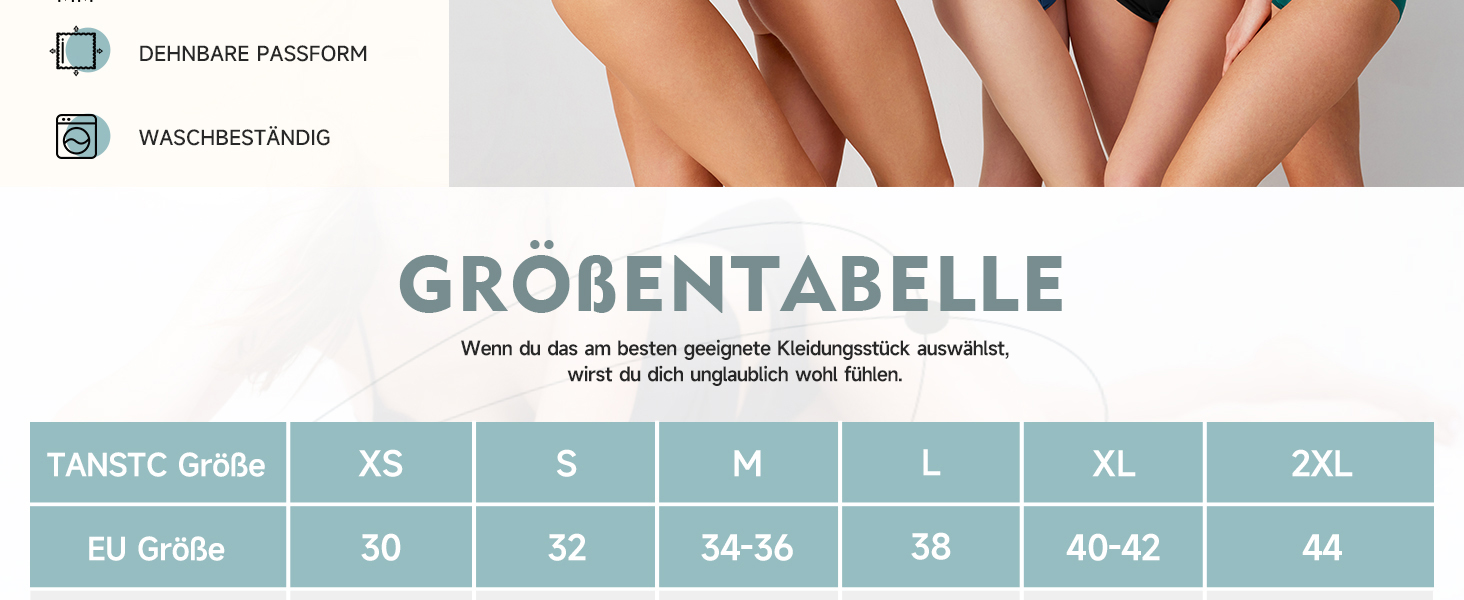 Танстік (TANSTC) труси жіночі 5 шт. бавовна, висока талія, дихаючі, м'які, XXL, червоний+синій+зелений+сірий+чорний