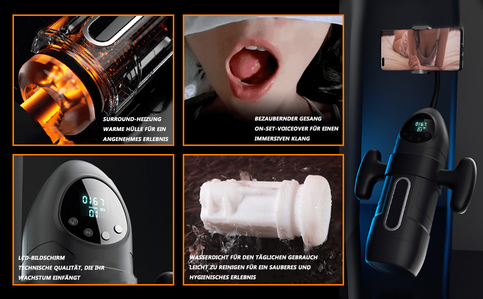 Електричний мастурбатор для чоловіків з телескопічною функцією та сукцією, 9 вібрацій. Іграшка для дорослих, для соло-використання