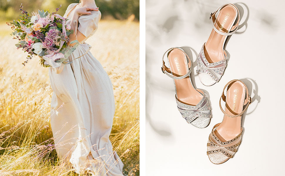 Жіночі босоніжки-туфлі DREAM PAIRS на низьких підборах, сріблясті, розмір 38 EU