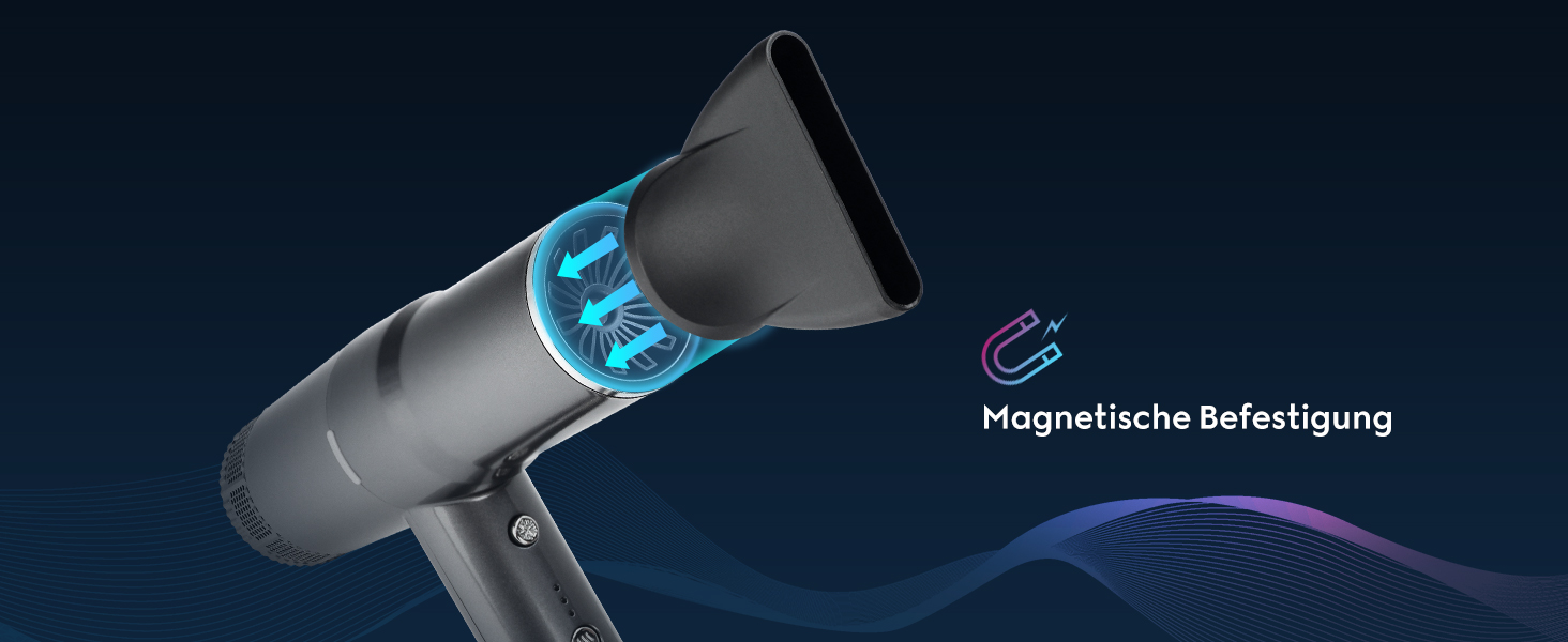 Професійний іонний фен для волосся PARWIN PRO BEAUTY з безщітковим мотором 110,000 RPM, магнітним дифузором та LCD-дисплеєм (Rose Grey)