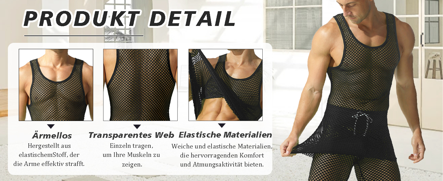 Чоловіча сітчаста футболка QiaTi з прозорим дизайном, довга модель (XL, рожевий)