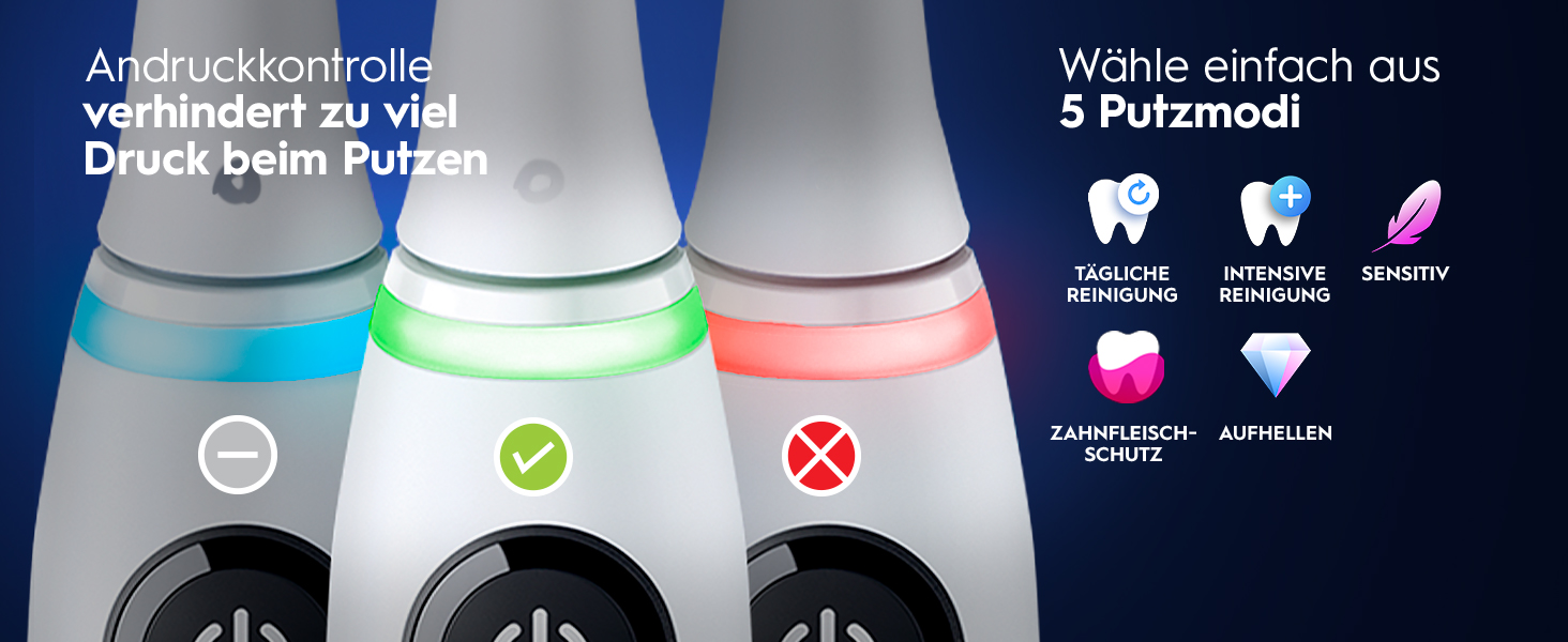 Електрична зубна щітка Oral-B iO Series 6 Grey Opal, 5 режимів чищення, набір з 3 насадок для делікатного очищення та дорожнім футляром