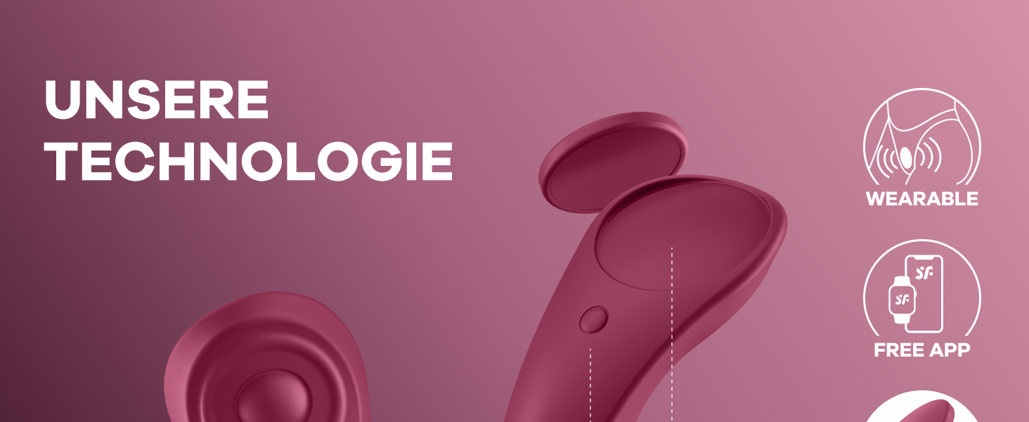 Вібратор Satisfyer Sexy Secret Connect App, 8,5 см: міні-вібратор з керуванням через додаток | Тихий, портативний | Для еротичної стимуляції