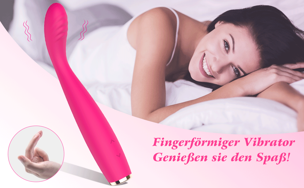 Вібратор для клітора та G-точки Adorime, масажний стрижень з силікону, 5 швидкостей, 10 режимів, водонепроникний, рожевий