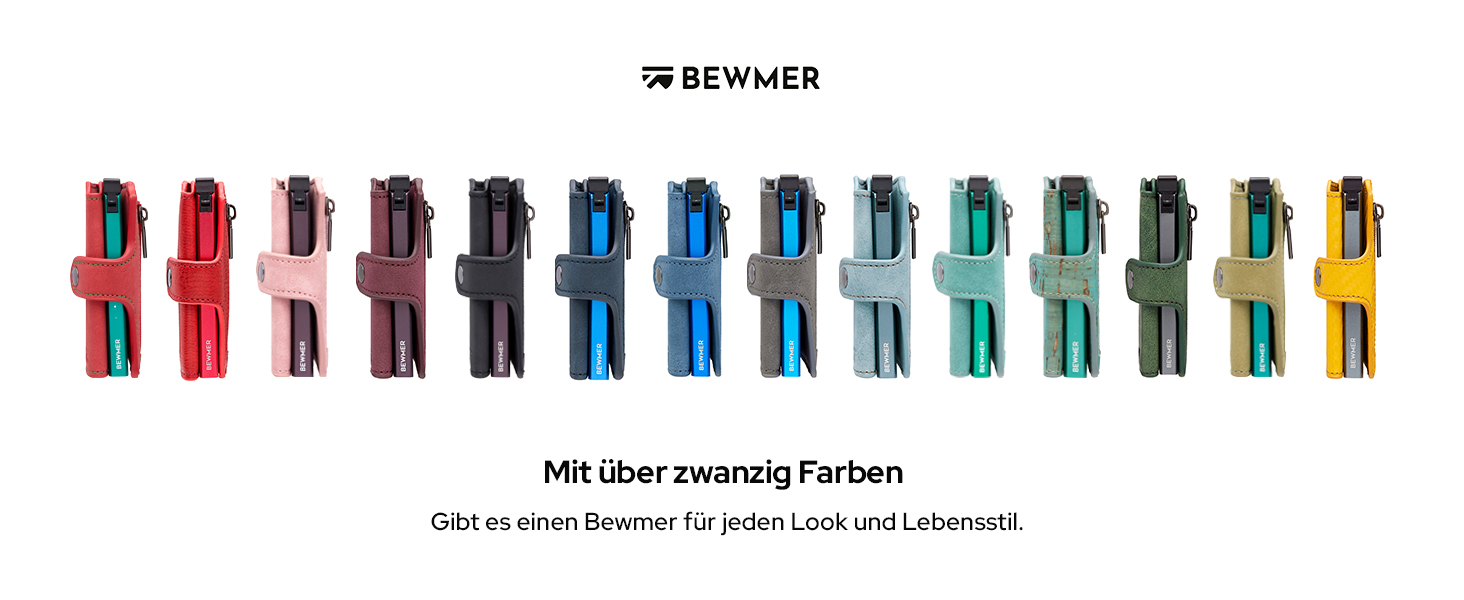 Тонкий гаманець BEWMER v2 з RFID-захистом та монетницею для чоловіків та жінок, картхолдер анти-клонінг для купюр та 9 кредитних карток, чорно-зелений