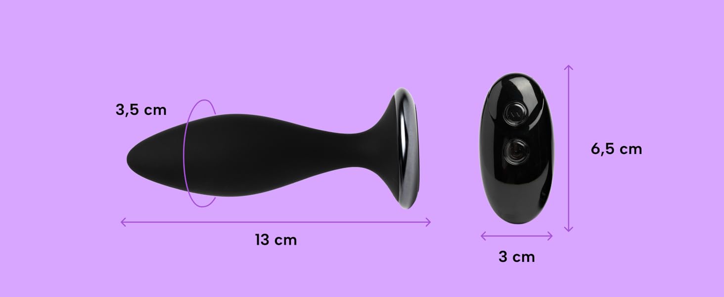 Анальний вібратор MySecretCase Analplug з пультом, 10 режимів, USB зарядка - для чоловіків та жінок