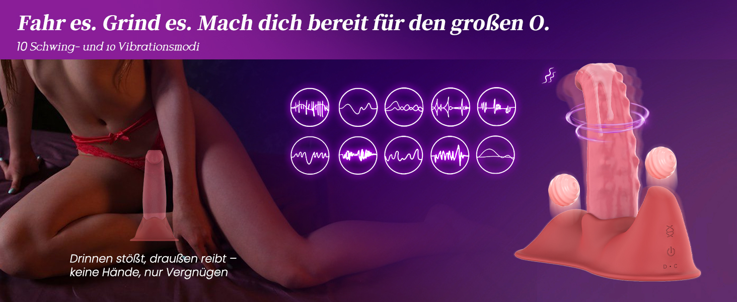 Вібратор-монстр для жінок: 10 режимів, анальний, кліторальний, G-точка, дистанційне керування