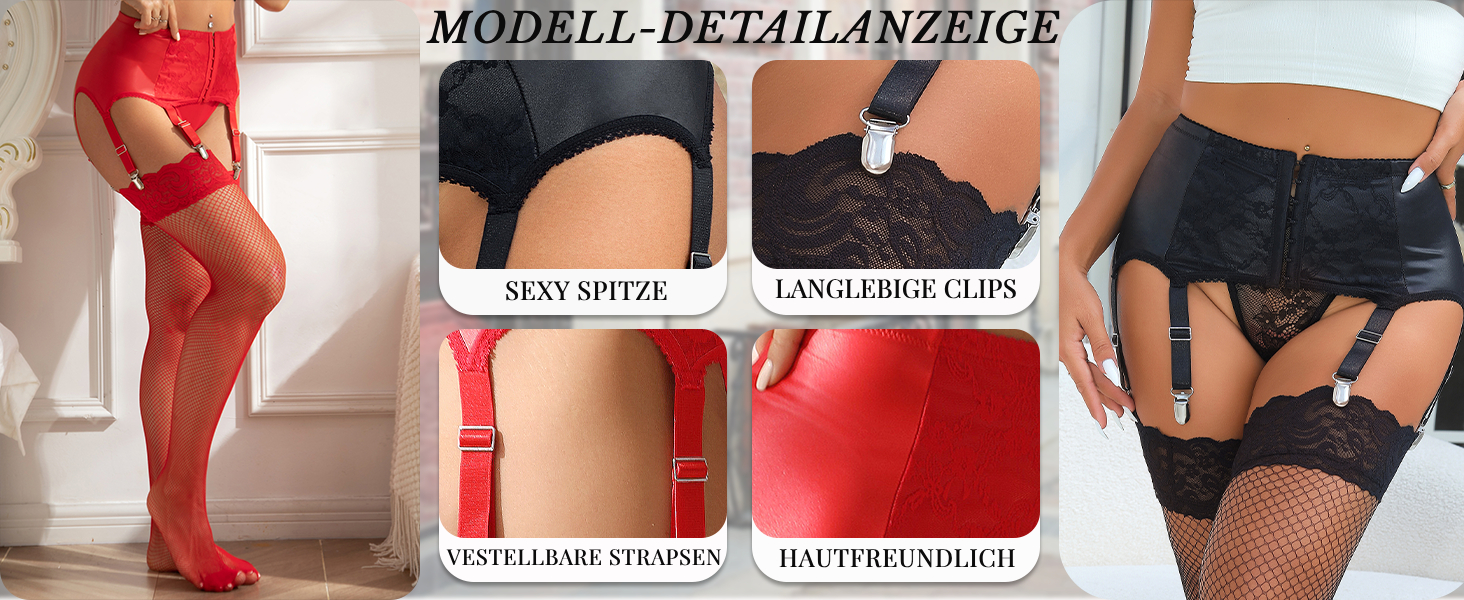 Чорний корсетний пояс-стрінг з штучної шкіри з мереживом. Комплект стрінги, стрінг-гуртки, шкарпеткові підтяжки. Великі розміри.