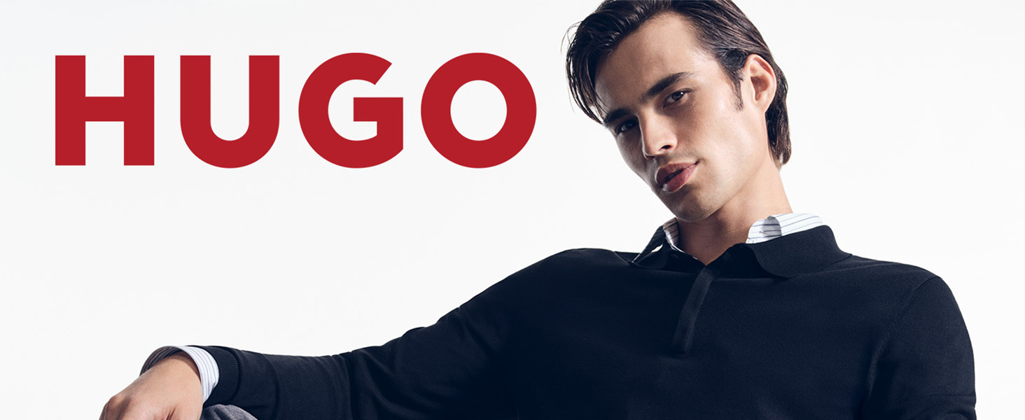 Чоловічий шкіряний ремінь HUGO Geek Sz35 темно-коричневого кольору з червоною прошивкою та логотипом на пряжці, 110 см