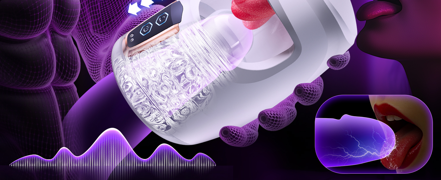 Електричний мастурбатор для чоловіків: стимуляція, оральний секс, 10 режимів, тренажер для пеніса