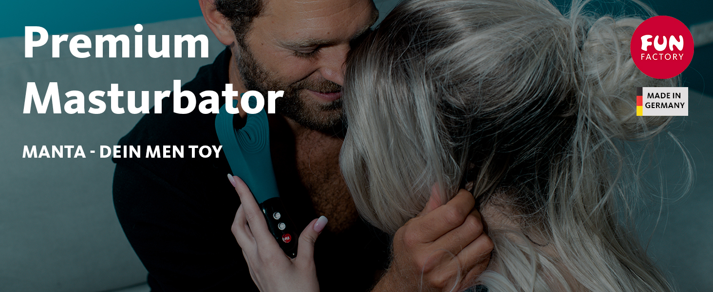 Вібратор для чоловіків FUN FACTORY Manta (Туркіс) – тихий та гнучкий секс-іграшка, мастурбатор, секс-іграшка для пар. Виготовлено з 100% медичного силікону, LOOP-ручка, 18 см (довжина), 3 см (діаметр), колір Deep Sea Blue, 1 шт.