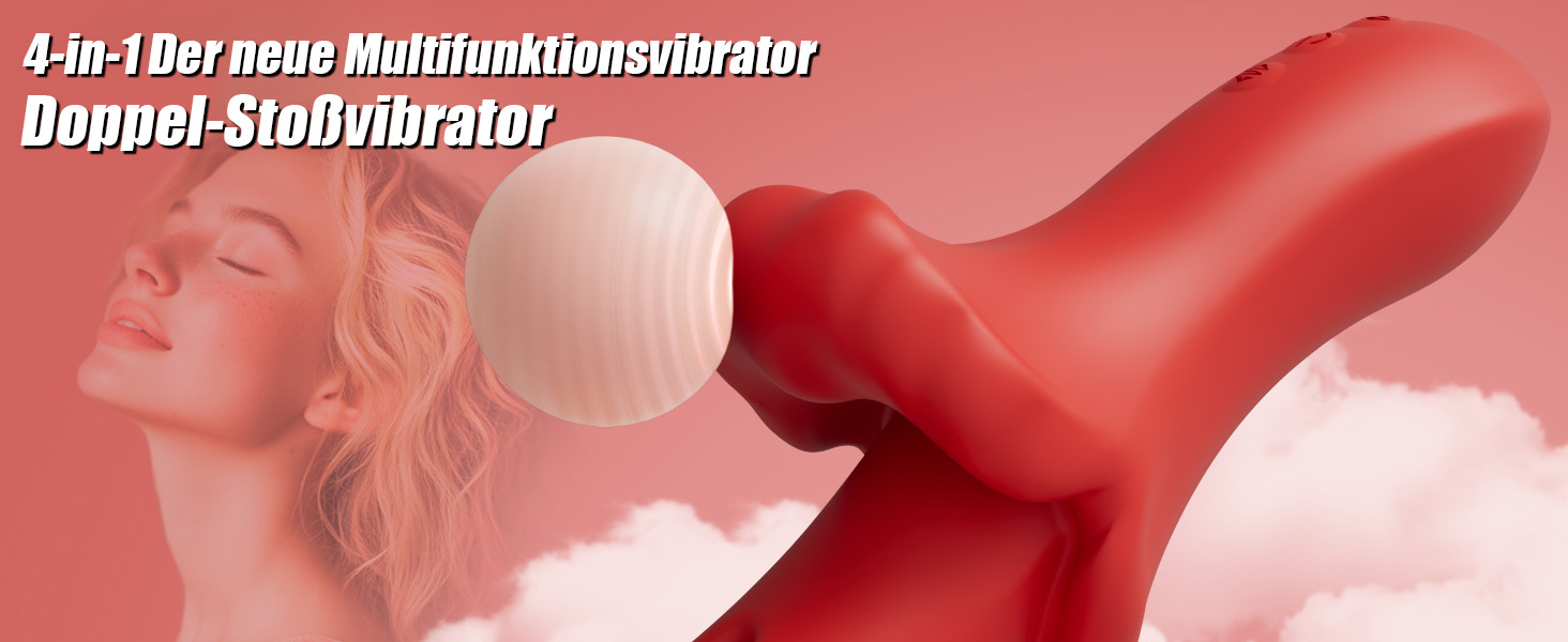 Вібратор для жінок з 10 функціями - стимулятор клітора, для пар, тихий, сексуальна іграшка