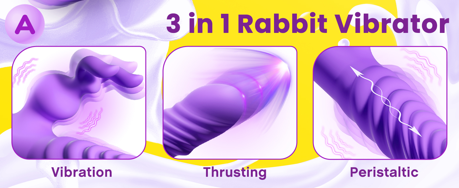 LYAMais 3-в-1 Вібратор для жінок: G-Punkt, Кліторальний стимулятор, Анальний вібратор. 6 режимів, телескопічний дизайн. Іграшка для дорослих