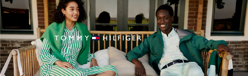 Чоловічий повсякденний ремінь Tommy Hilfiger з класичною пряжкою та текстильною вставкою, чорний