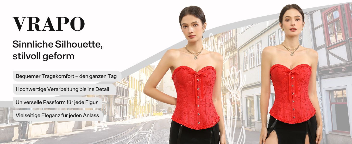 Корсет для жінок - бюстєль-корсет, чорний, розмір S