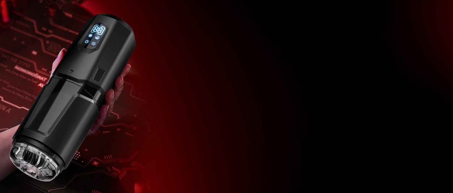 Мастурбатор для чоловіків KI-Interaktion з 7 режимами вібрації, ротацією та імітацією язика - секс-іграшка