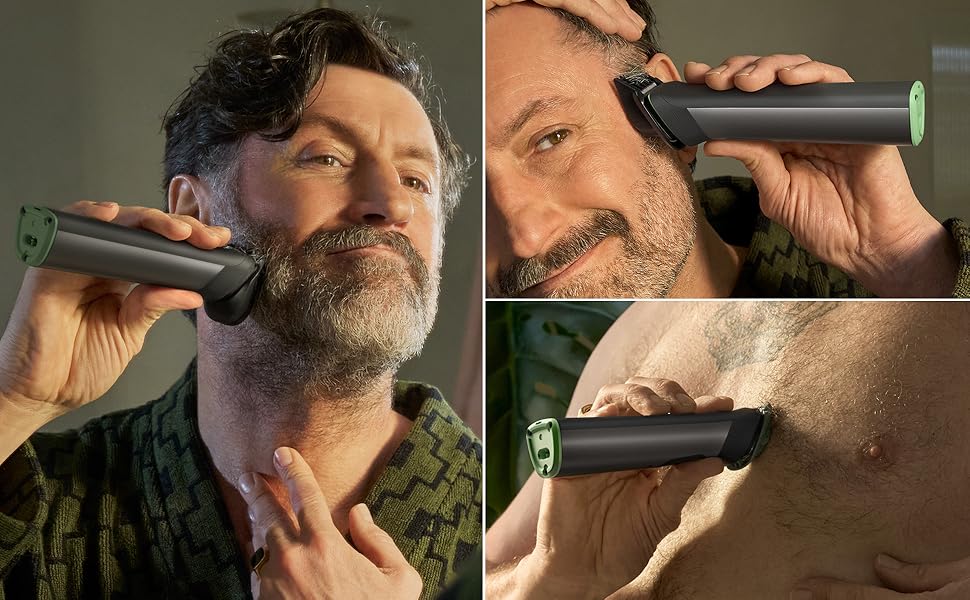 Тример Philips Multigroom 7000 MG7962/30 19-в-1 для обличчя, волосся та тіла, з самозатовчуваними лезами та 26 налаштуваннями довжини (0,5-20 мм)