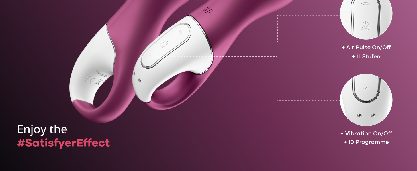 Satisfyer Lucky Libra: Вібратор з хвильовою та вібраційною стимуляцією, водонепроникний (IPX7), акумуляторний, силіконовий секс-іграшка для жінок