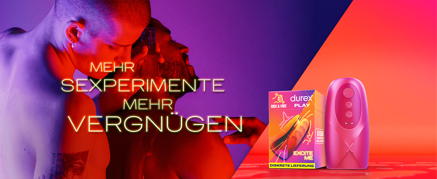 Інтимна іграшка Durex Slide & Vibe для чоловіків та пар - вібратор з 7 режимами вібрації та 3 режимами лизання, USB-зарядка, водонепроникний