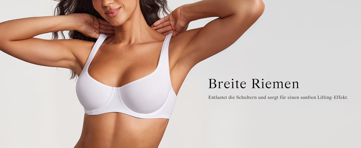 DOBREVA Бальконний бюстгальтер Дірндль Мінімайзер без пуш-ап, без підкладки, для великих грудей, сильний тримач, 85C, пісочно-коричневий