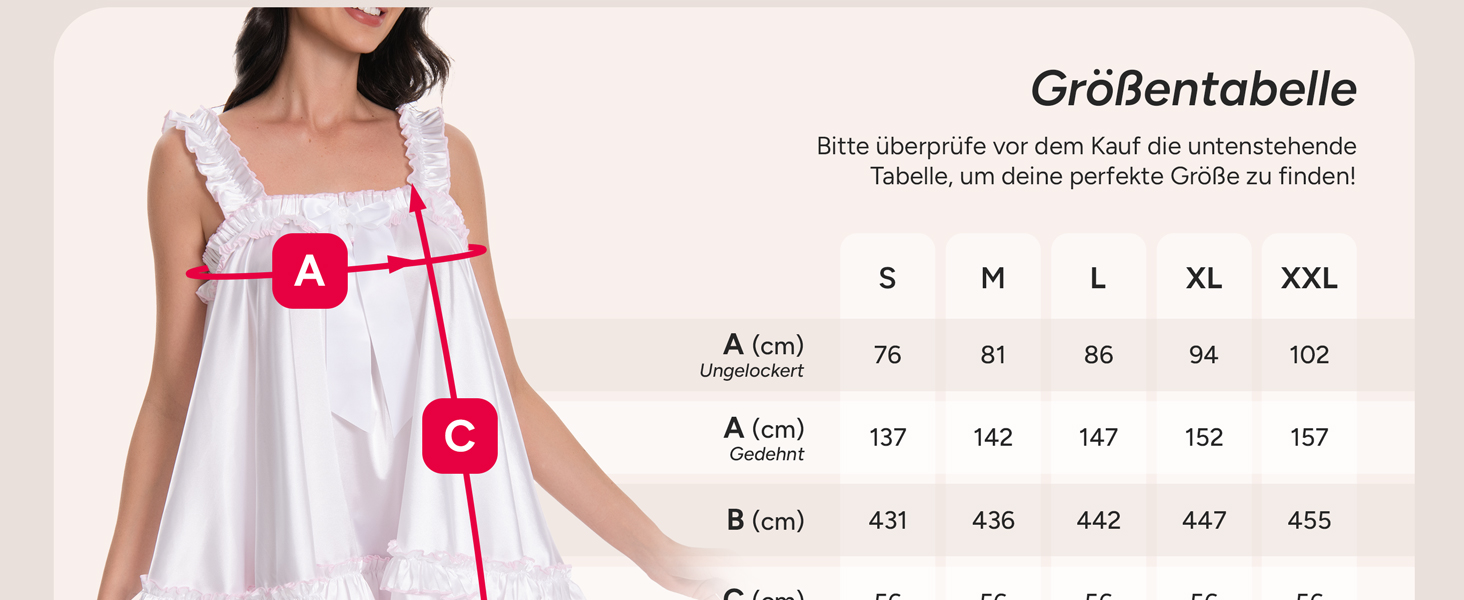 Чорне мереживне боді-сукня Satini Dessous Sissy з рюшами, XXL – для косплею та перевдягання