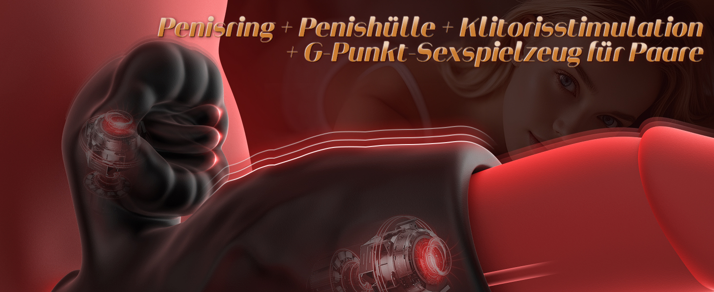 Пеніс-кільце Tagnaff з подвійною затримкою для пар: покращена стимуляція G-точки, 9 режимів, чорний