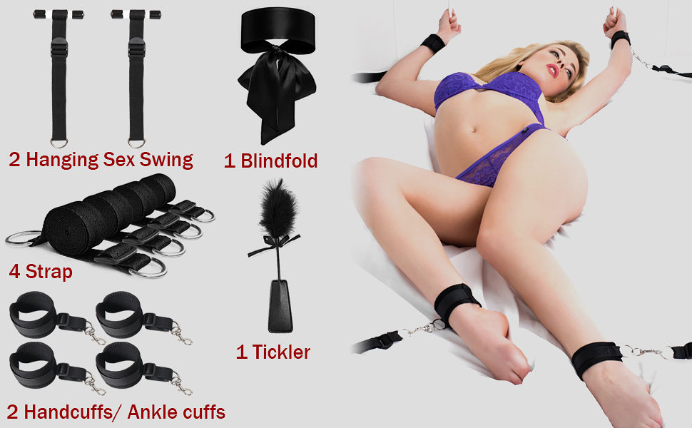 Набір для БДСМ-фетшингів: кайдани, наручники, мотузки, петиш та маска для початківців