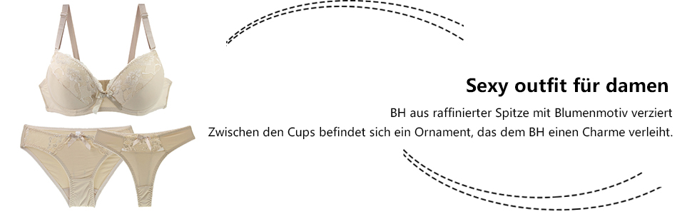 Бюстгальтер Push-up Necalisi BH з кісточками, комплект нижньої білизни для жінок, мереживний бюстгальтер та трусики, блакитний, розмір 38/85B