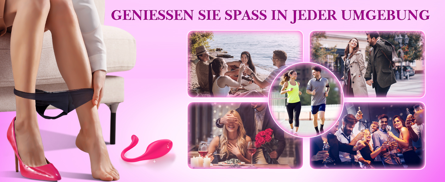 Вібратор для жінок та пар з 9 режимами, керування через додаток, рожевий, універсальний розмір