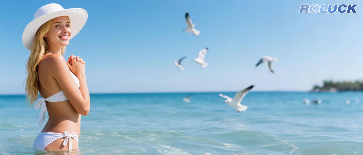 Скляний дилда Roluck з ручкою, кристалічний пеньс, анальний дилда, заглушка для заднього проходу для жінок та чоловіків, секс-іграшка (блакитний)